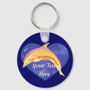 Colourful Dolphin Keychain