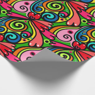 Colourful Doodle All Occasion Birthday Gift Wrapping Paper