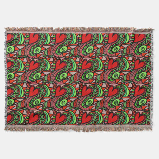 Colourful Doodle Art Blankets