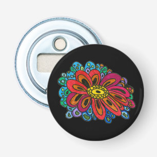 Colourful doodle bottle opener
