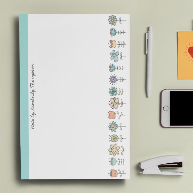 Colourful Doodle Flowers Post-it® Notes (Creator Uploaded)