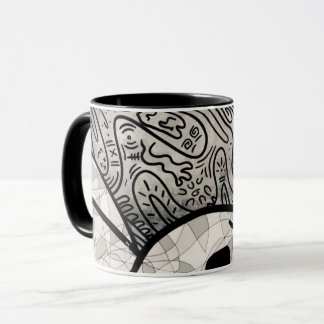Colourful Doodle Pattern Coffee Mug | Cute Cartoon