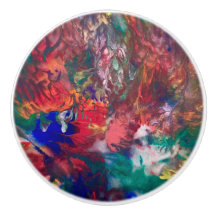 Colourful Door Knob Rainbow Boho Accent Handle