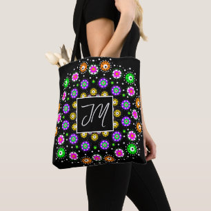 Colourful Dot Mandala Tote Bag
