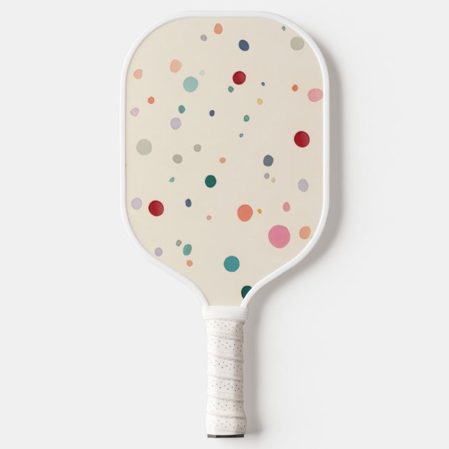 Colourful Dot Pickleball Paddles – Play Bold, Pl (Front)