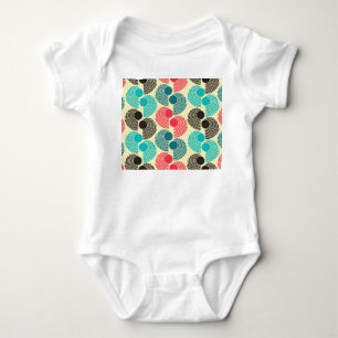Colourful dots: abstract seamless pattern. baby bodysuit