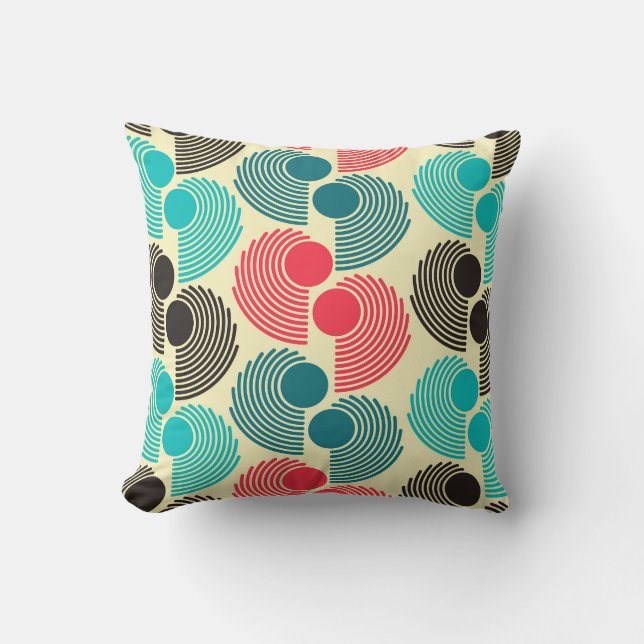 Colourful dots: abstract seamless pattern. cushion (Front)