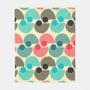 Colourful dots: abstract seamless pattern. fleece blanket