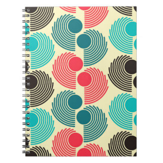 Colourful dots: abstract seamless pattern. notebook