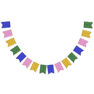 Colourful dots  bunting 