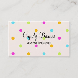 Colourful Dots Business Card