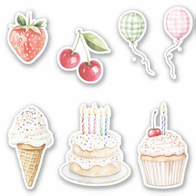 Colourful Dots Confetti Ice Cream Cone Birthday (Front)