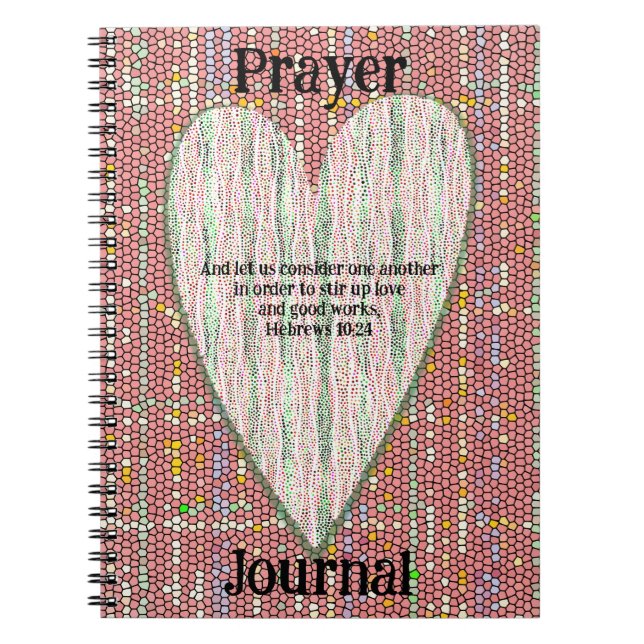 Colourful Dots Heart Art Prayer Journal (Front)