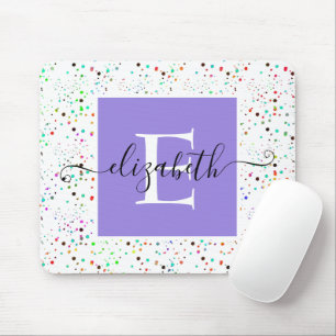 Colourful dots mouse pad