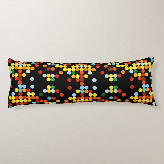 Colourful dots pattern body cushion (Back)