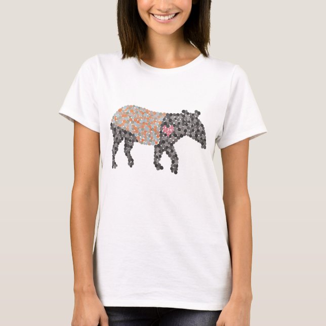 Colourful Dotted Malayan Tapir T-Shirt (Front)