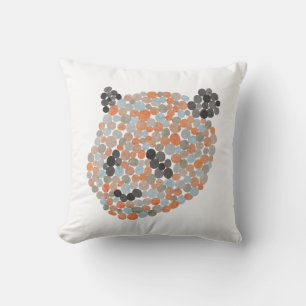 Colourful Dotted Panda Bear Cushion