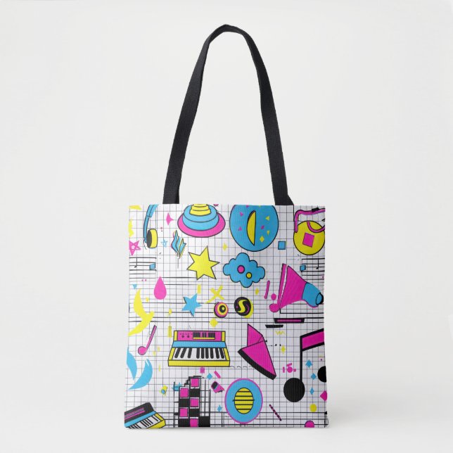 Colourful Dotted Tote Bag - Stylish and Unique (Front)