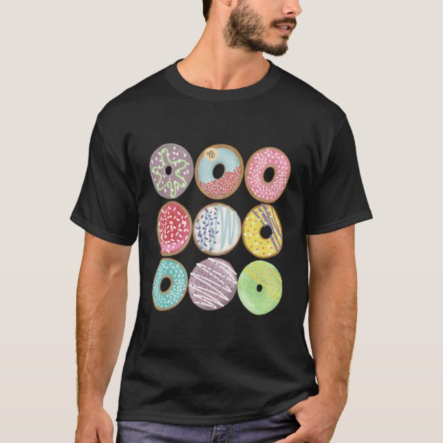 Colourful Doughnuts T-Shirt (Front)