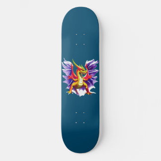 Colourful Dragon Fantasy Skateboard