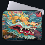 Colourful Dragon Modern Personalised Name Laptop Sleeve<br><div class="desc">Colourful Dragon Modern Personalised Name Laptop Sleeve features a colourful dragon in the clouds and personalised with your name in modern script typography. Perfect as a gift for family and friends for birthday, Christmas, Chinese New Year, holidays, Father's Day, brother, husband, partner, best friends, work colleagues and more. Designed by...</div>