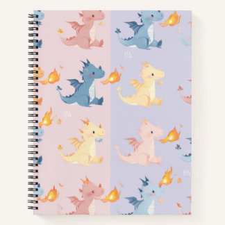 Colourful Dragon Notebook Fantasy Cute Journal 