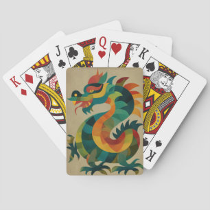 Colourful Dragon Playing Cards