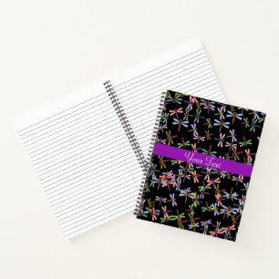 Colourful dragonflies notebook