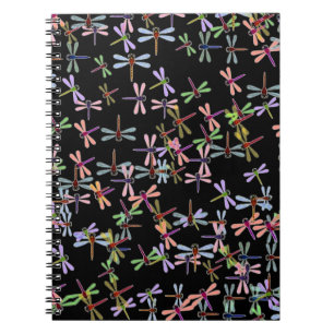 colourful dragonflies notebook