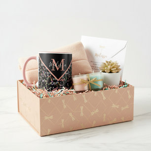 Colourful dragonflies personalised   mug