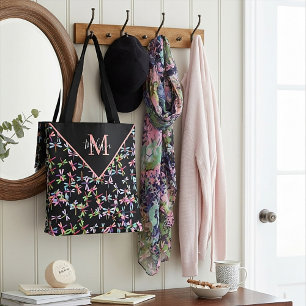 Colourful dragonflies personalised tote bag