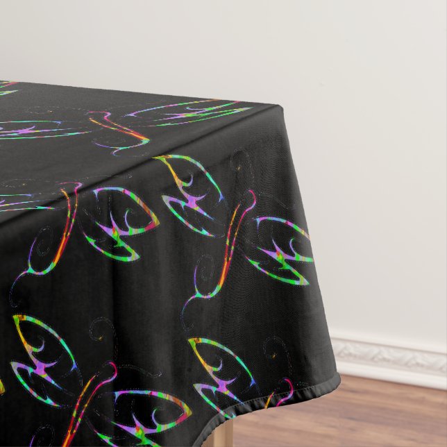 Colourful dragonflies tablecloth (In Situ)
