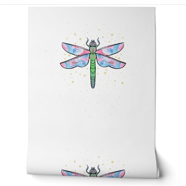 Colourful dragonfly amazing insect wallpaper (Unrolling)