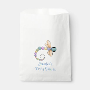 Colourful Dragonfly Baby Shower Favour Bag