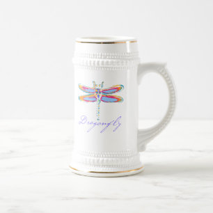 Colourful Dragonfly Beer Stein