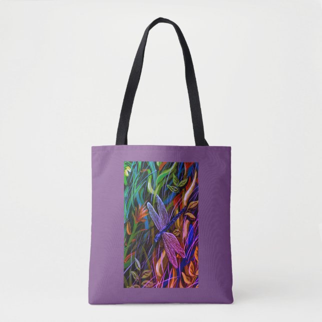 Colourful Dragonfly Tote Bag (Front)