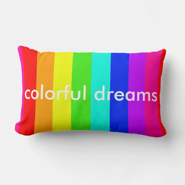Colourful Dreams Lumbar Cushion (Front)