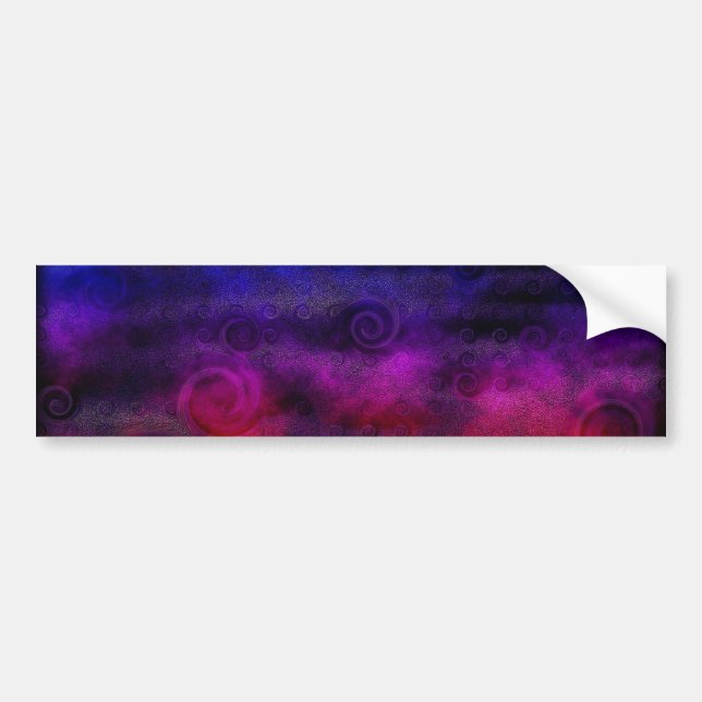 Colourful Dreamy Abstract Bumper Sticker (Front)
