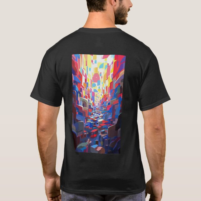 Colourful Dreamy Alley T-Shirt (Back)