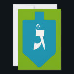 Colourful Dreidel w. Hebrew Letter Gimmel Hanukkah<br><div class="desc">Bright teal dreidel on green background with the Hebrew letter shin for the celebrations of the Jewish holiday of Hanukkah. Traditionally, during the holiday of Chanukah, children (and often adults) play a safe-hazard game with a dreidel (or sevivon in modern Hebrew). On the four walls there are the Hebrew letters...</div>
