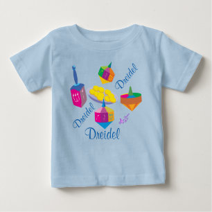 Colourful Dreidels Baby T-Shirt