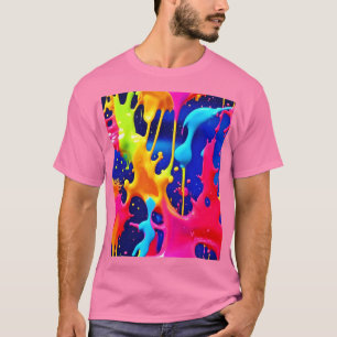 Colourful Dripping Paint Artwork T-Shirt