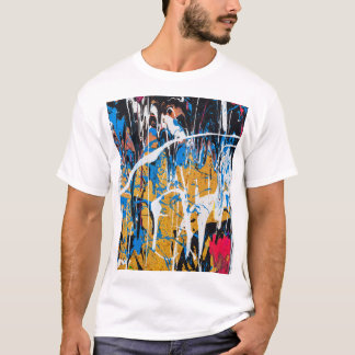 Colourful dripping paint: graffiti wall. T-Shirt