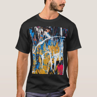 Colourful dripping paint: graffiti wall. T-Shirt