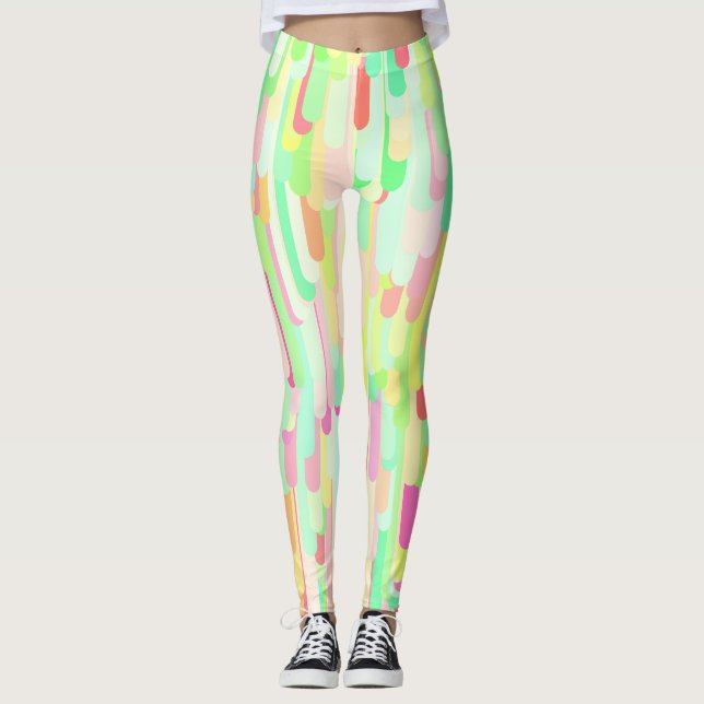 Colourful Drips Leggings (Front)