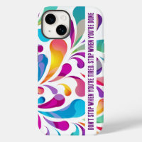 Colourful drop pattern | motivation quote