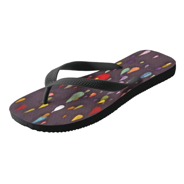 Colourful Drops Jandals (Angled)