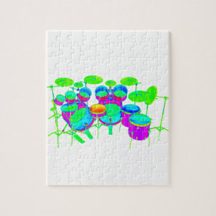 Colourful Drum Kit Jigsaw Puzzle