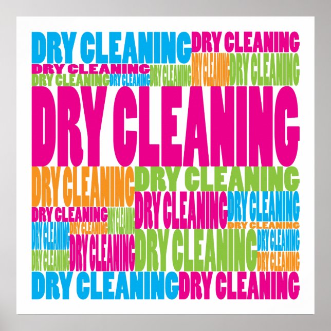Colourful Dry Cleaning Poster (Front)