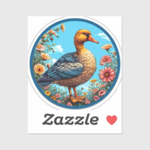 🦆 Colourful Duck Floral Nature Decor Gift 🦆